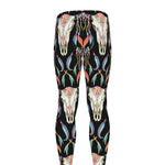 Native Buffalo Pattern Print Men's leggings