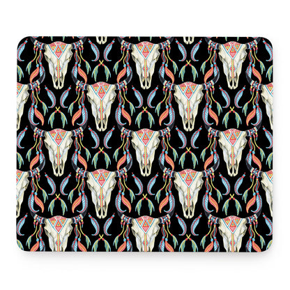 Native Buffalo Pattern Print Mouse Pad