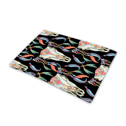 Native Buffalo Pattern Print Pet Cooling Mat Cover