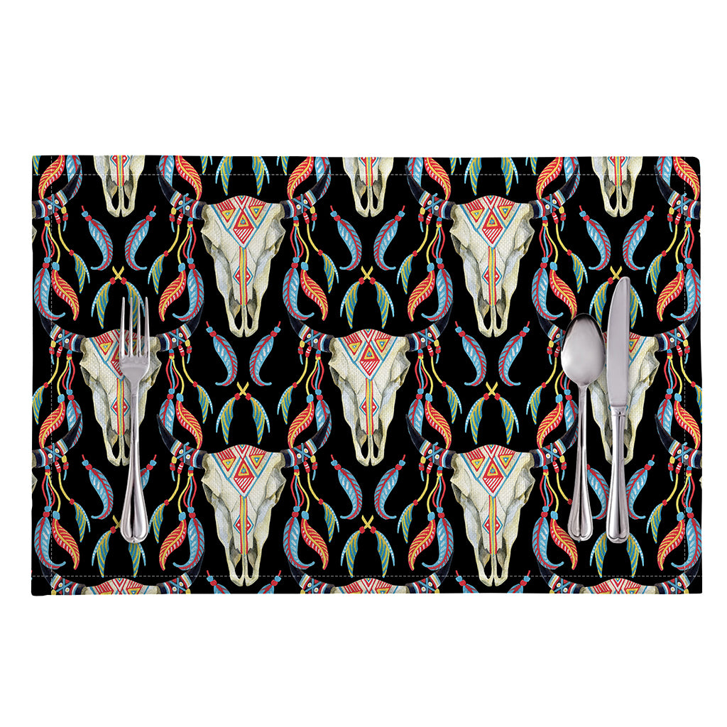 Native Buffalo Pattern Print Placemat