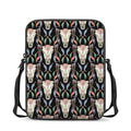 Native Buffalo Pattern Print Rectangular Crossbody Bag