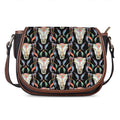 Native Buffalo Pattern Print Saddle Bag