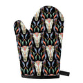Native Buffalo Pattern Print Single Oven Mitt