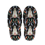 Native Buffalo Pattern Print Slippers
