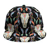 Native Buffalo Pattern Print Snapback Cap