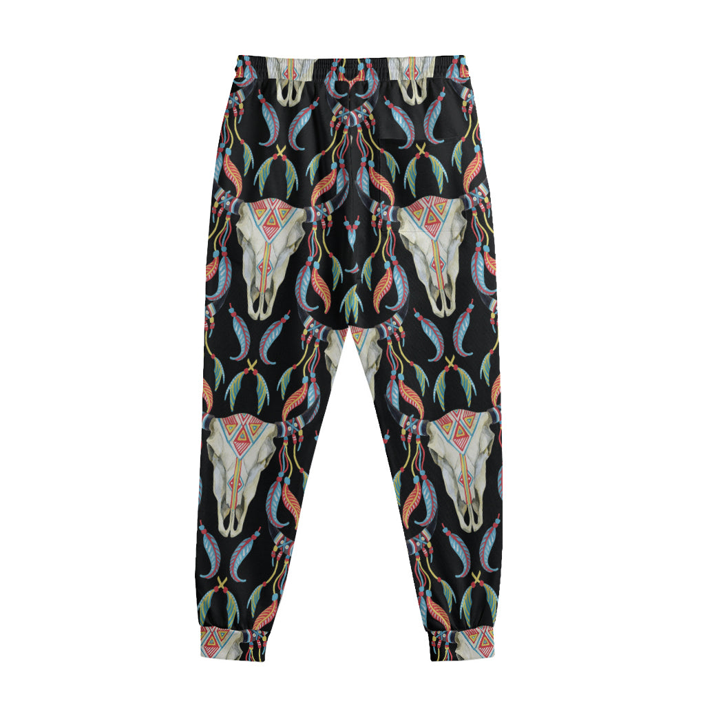 Native Buffalo Pattern Print Sweatpants