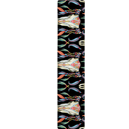 Native Buffalo Pattern Print Table Runner