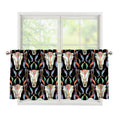 Native Buffalo Pattern Print Tier Curtains