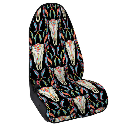 Native Buffalo Pattern Print Waterproof Car Seat Cover