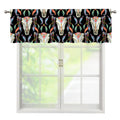 Native Buffalo Pattern Print Window Valance