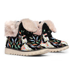 Native Buffalo Pattern Print Winter Boots
