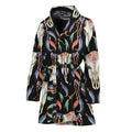 Native Buffalo Pattern Print Women's Bathrobe