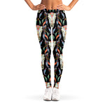 Native Buffalo Pattern Print Women's Leggings