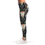 Native Buffalo Pattern Print Women's Leggings