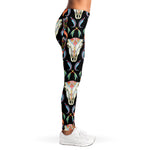 Native Buffalo Pattern Print Women's Leggings