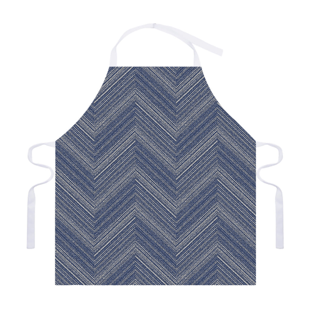 Native Denim Jeans Pattern Print Adjustable Apron