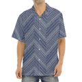 Native Denim Jeans Pattern Print Aloha Shirt