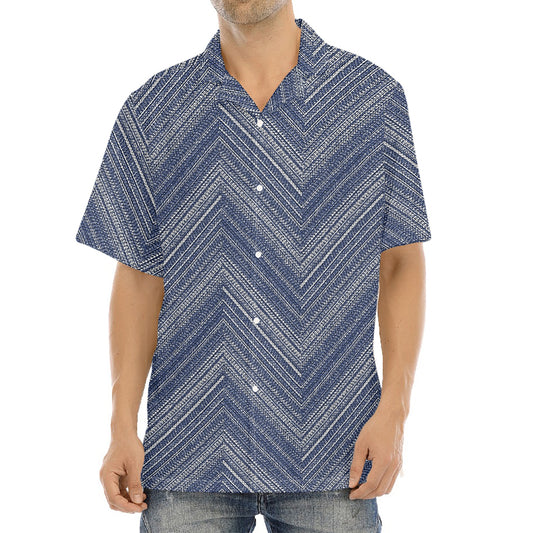 Native Denim Jeans Pattern Print Aloha Shirt
