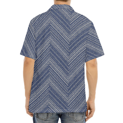 Native Denim Jeans Pattern Print Aloha Shirt