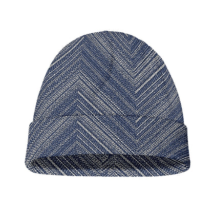 Native Denim Jeans Pattern Print Beanie