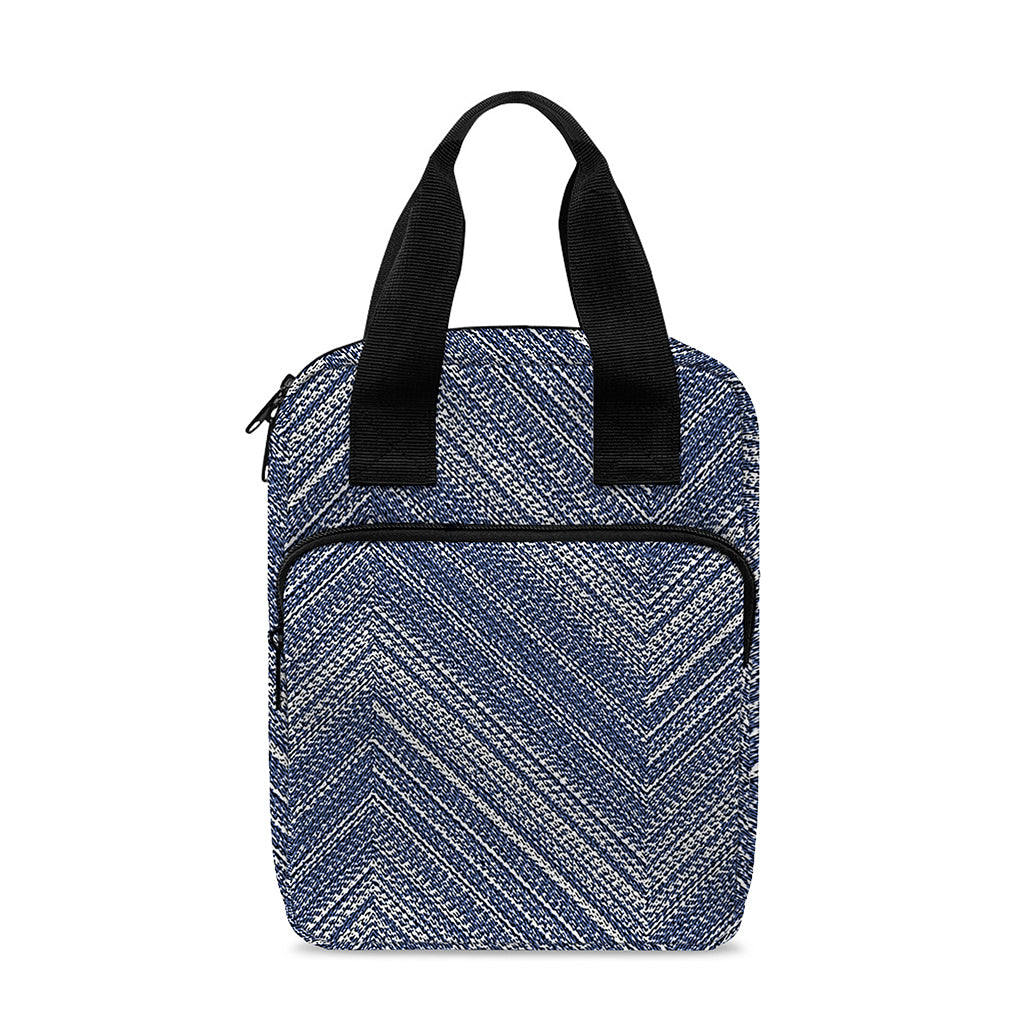Native Denim Jeans Pattern Print Bible Tote Bag