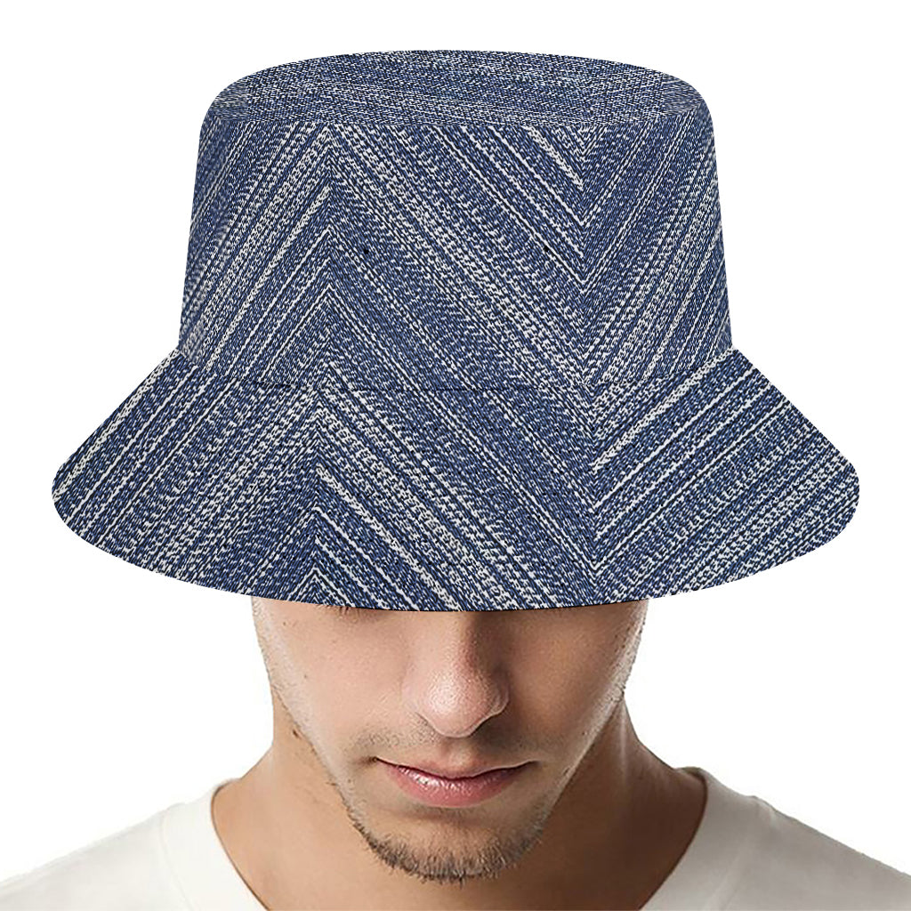 Native Denim Jeans Pattern Print Bucket Hat