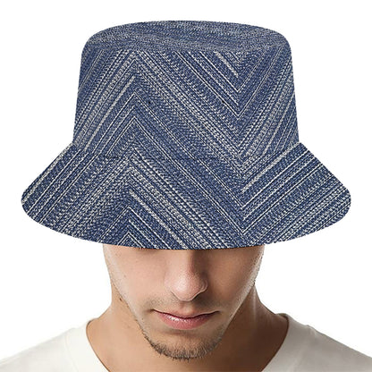 Native Denim Jeans Pattern Print Bucket Hat