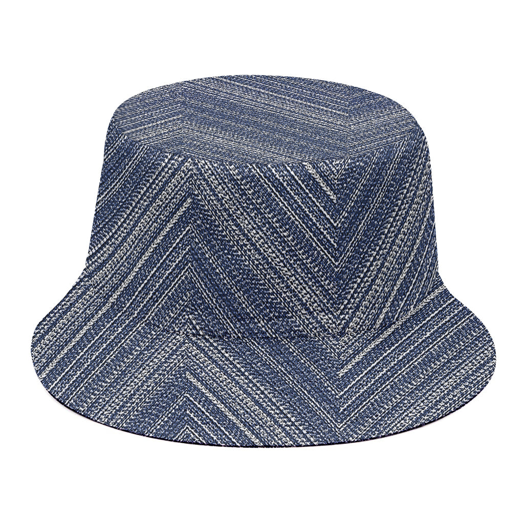 Native Denim Jeans Pattern Print Bucket Hat