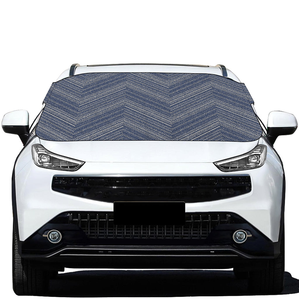 Native Denim Jeans Pattern Print Car Windshield Snow Cover