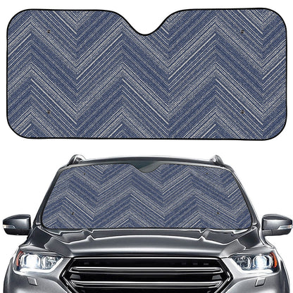 Native Denim Jeans Pattern Print Car Windshield Sun Shade