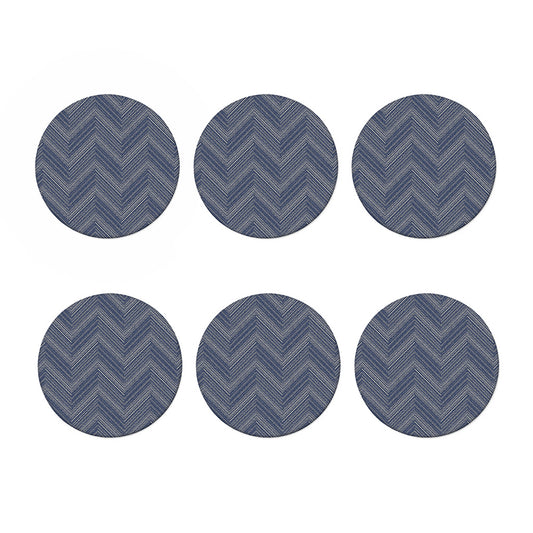 Native Denim Jeans Pattern Print Coaster Set