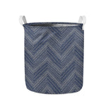 Native Denim Jeans Pattern Print Collapsible Laundry Basket