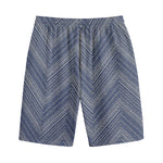 Native Denim Jeans Pattern Print Cotton Shorts