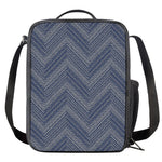 Native Denim Jeans Pattern Print Crossbody Lunch Bag