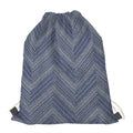 Native Denim Jeans Pattern Print Drawstring Bag