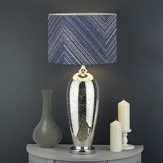 Native Denim Jeans Pattern Print Drum Lamp Shade