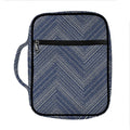 Native Denim Jeans Pattern Print Front Pocket Bible Bag
