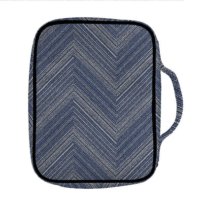 Native Denim Jeans Pattern Print Front Pocket Bible Bag