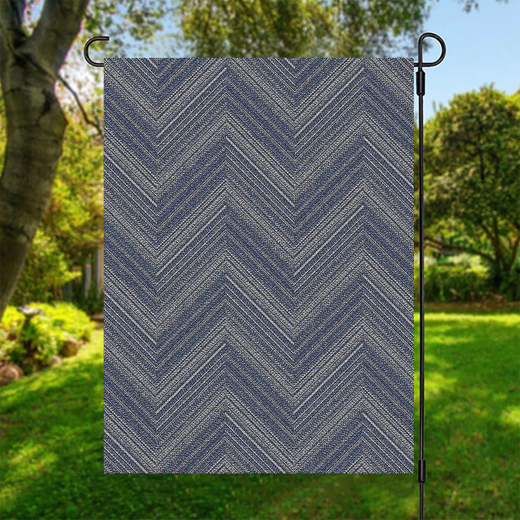 Native Denim Jeans Pattern Print Garden Flag