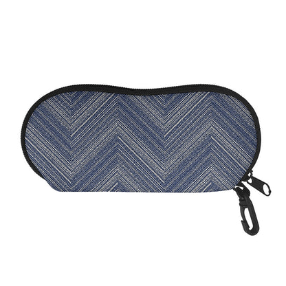 Native Denim Jeans Pattern Print Glasses Case