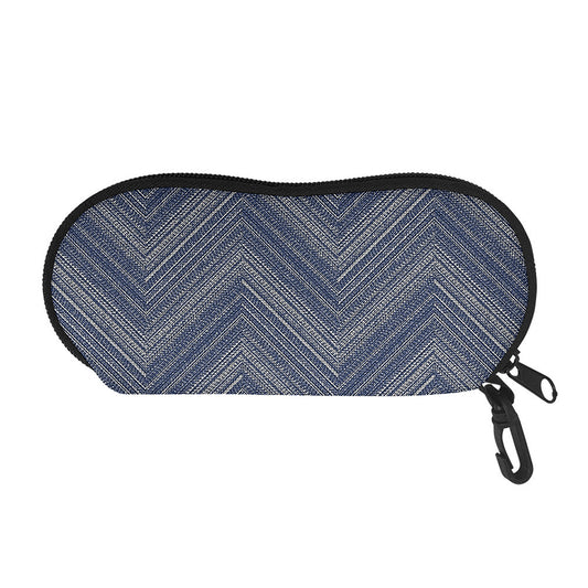 Native Denim Jeans Pattern Print Glasses Case