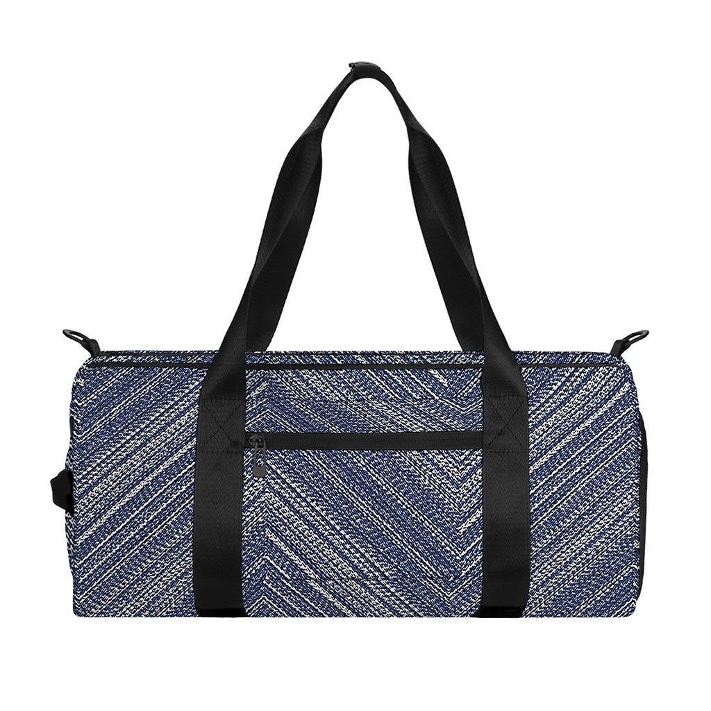Native Denim Jeans Pattern Print Gym Bag