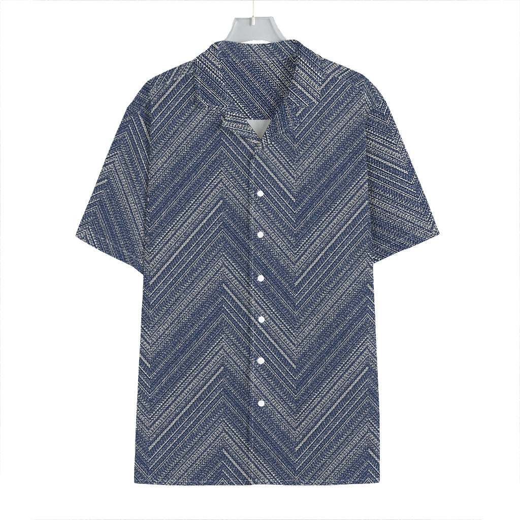 Native Denim Jeans Pattern Print Hawaiian Shirt