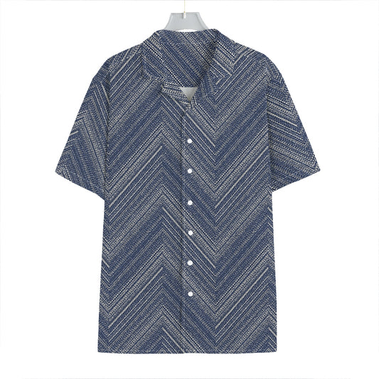 Native Denim Jeans Pattern Print Hawaiian Shirt