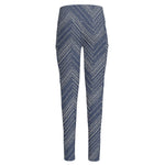 Native Denim Jeans Pattern Print High-Waisted Pocket Leggings