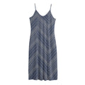 Native Denim Jeans Pattern Print Jersey Midi Cami Dress
