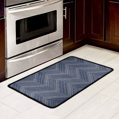 Native Denim Jeans Pattern Print Kitchen Mat