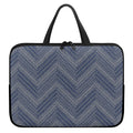 Native Denim Jeans Pattern Print Laptop Sleeve With Handle
