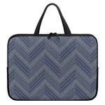 Native Denim Jeans Pattern Print Laptop Sleeve With Handle
