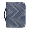 Native Denim Jeans Pattern Print Leather Bible Cover